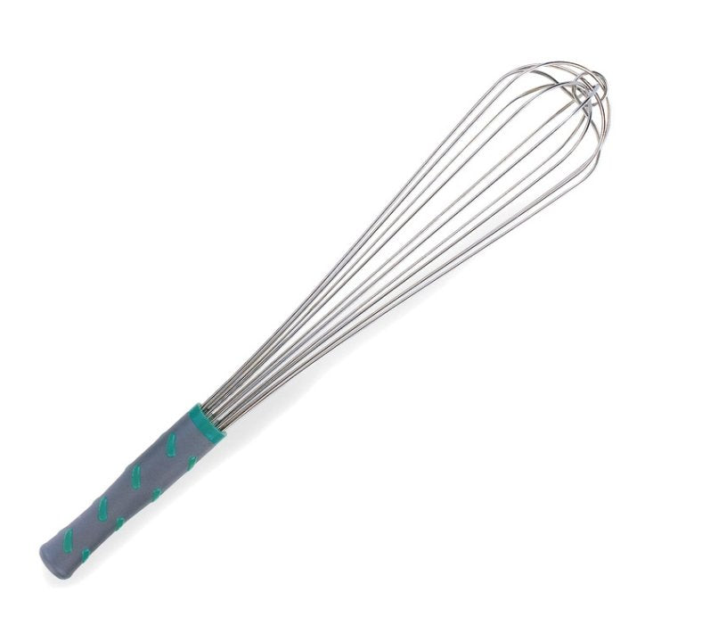 18-inch stainless steel French whip with nylon handle