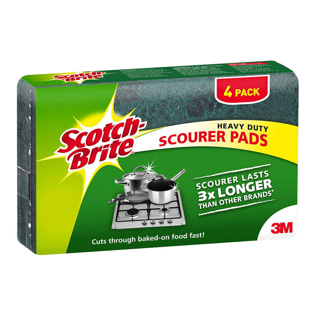 Scotch-Brite Scouring Pad Heavy Duty, Pack of 4