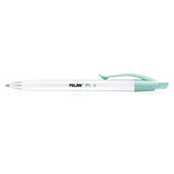 Milan Anti-Bacterial P1+ Ball Point Pen Blue Pack 3