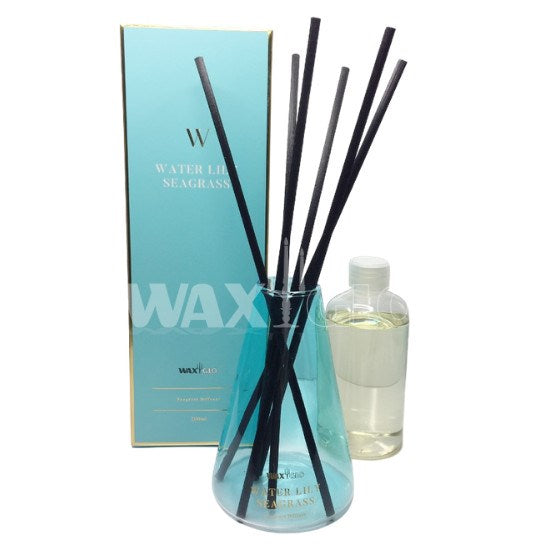 200ml Reed Diffuser 'W' Scented - Water Lily Seagrass