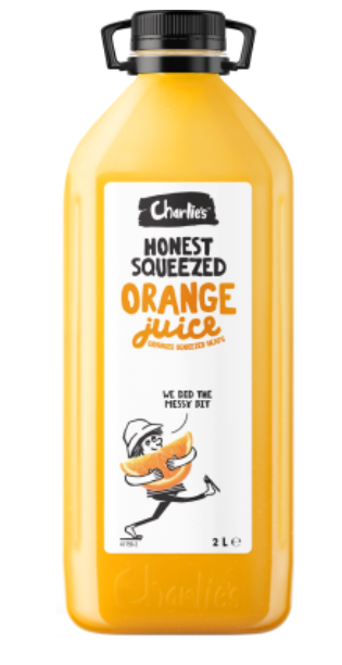 Charlie's Honest Squeezed Orange Juice 2l