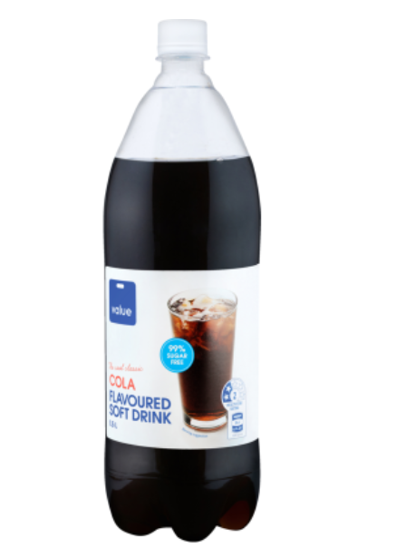 Value Cola Flavour 99% Sugar Free Soft Drink 1.5l