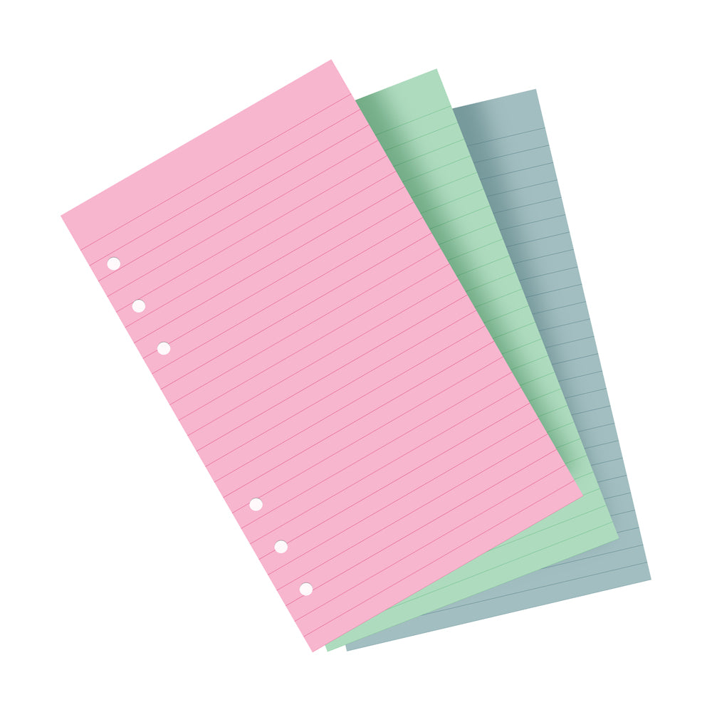 Filofax Personal Assorted Colour Notepaper Refill - Cafe Supply