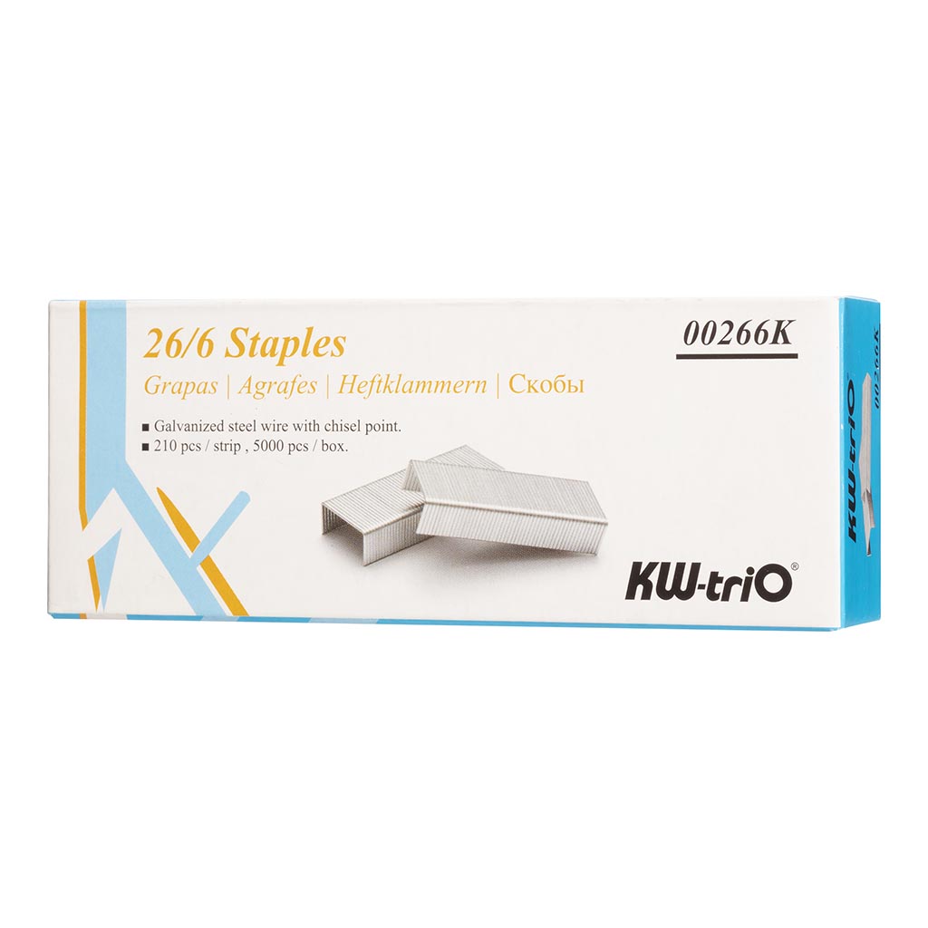 KW-triO Staples 26/6, Pack of 5000