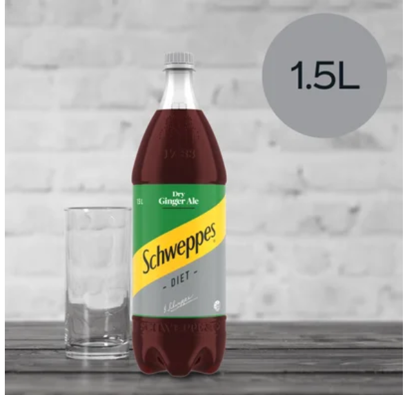 Schweppes Diet Dry Ginger Ale 1.5l