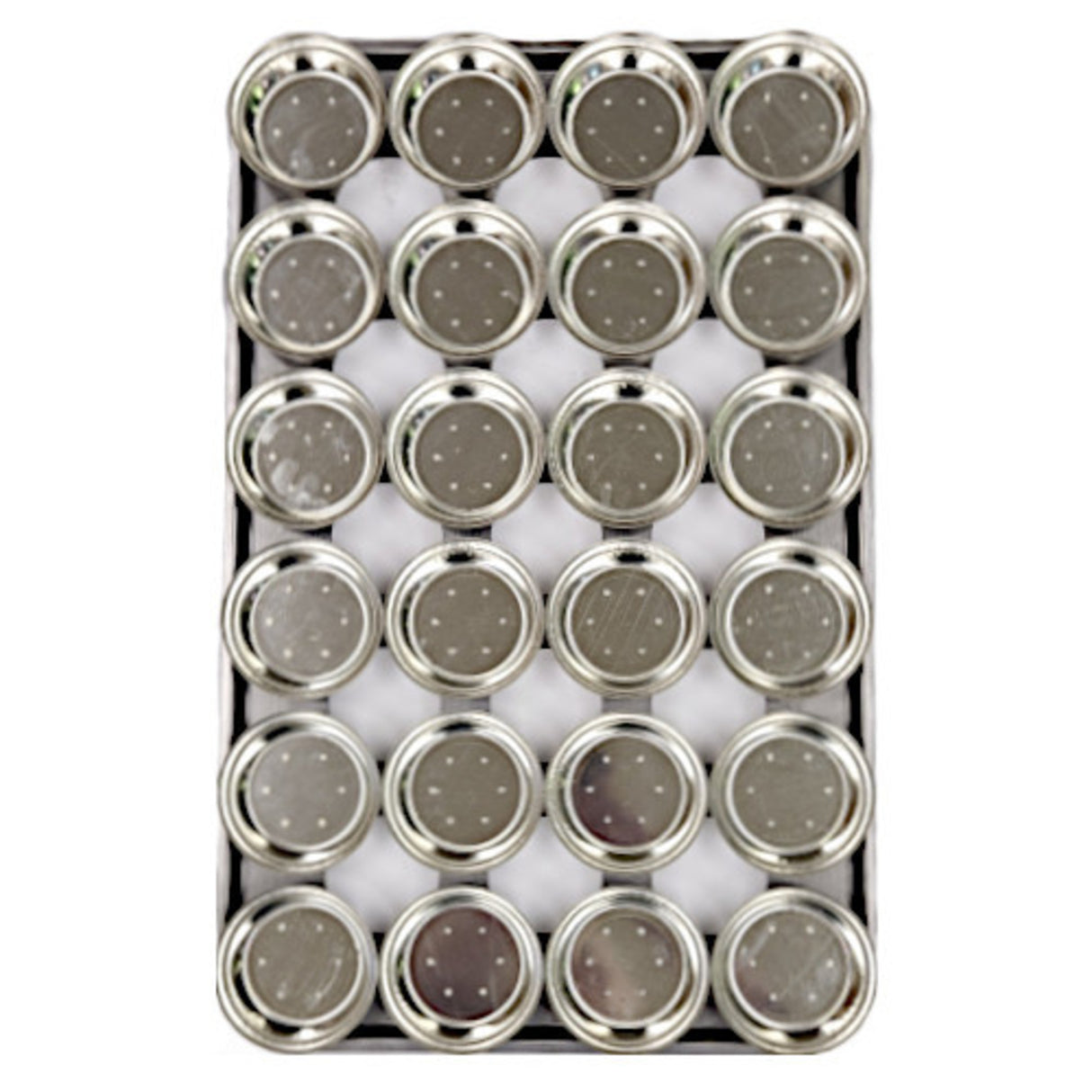 Palletized Pie Tins, (24) Round tins 113x31.5mm, Tray size 720x460mm