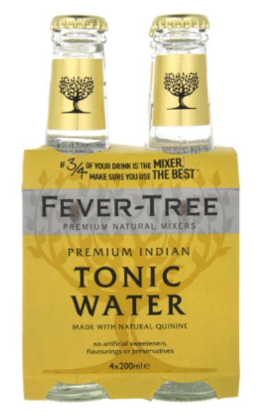 Fever-Tree Premium Indian Tonic Bottles 4 x 200ml