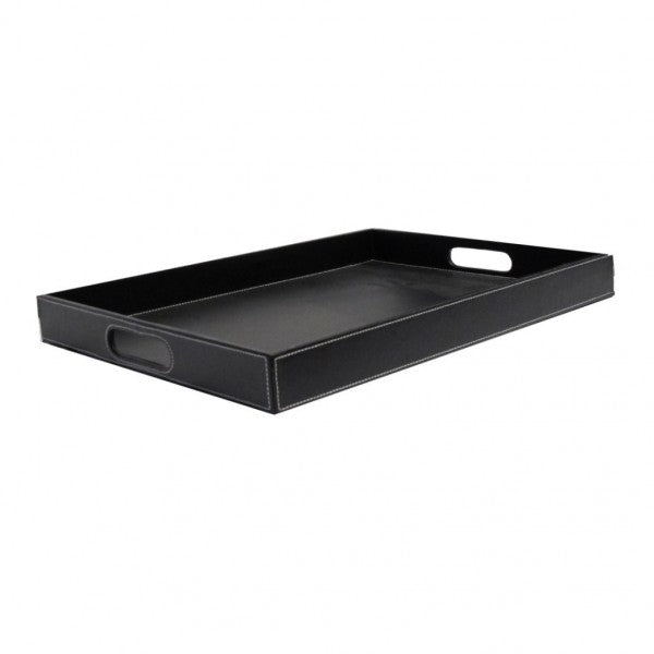 Black Leatherette Tray 500x375x50mm