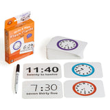 LCBF Write & Wipe Flashcards Time w/Marker