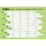 Collins Wall Planner Mid Year Large 2024/2025