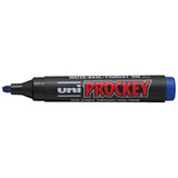 Uni Prockey Marker 5.7mm Chisel Tip Blue PM-126 - Cafe Supply