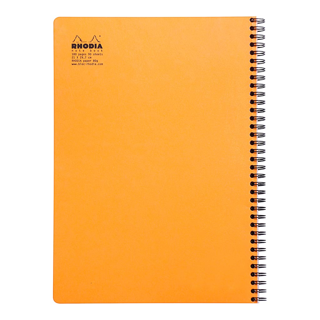 Rhodia Classic Notebook Spiral A4+ Grid Orange