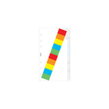 Filofax Personal Blank Index with Multi Coloured Labels Refill - Cafe Supply