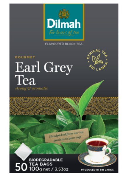 Dilmah Earl Grey Biodegradable Tea Bags 50pk