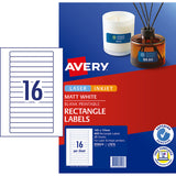 Avery Label L7674 Laser 145x17mm 16up 25 Sheets - Cafe Supply