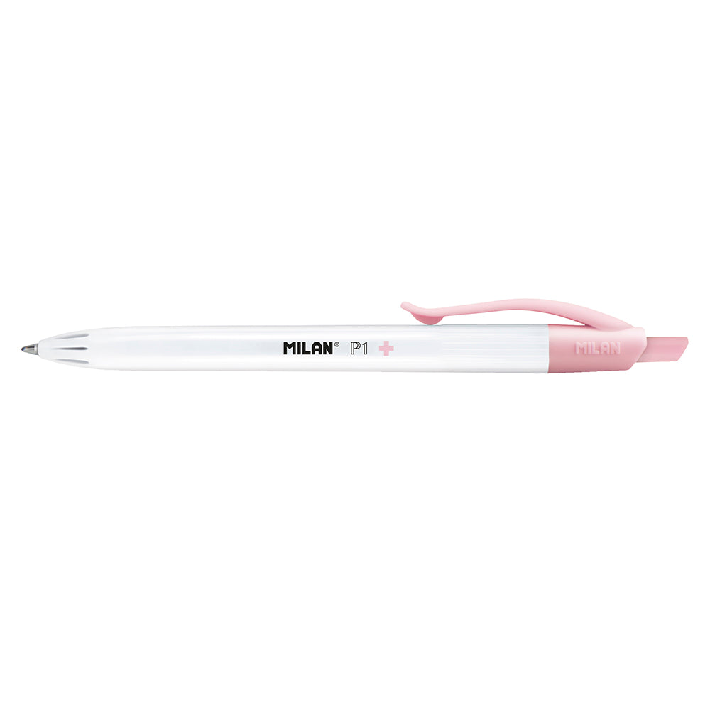 Milan P-1 Antibacterial Ballpoint Pens Red Ink