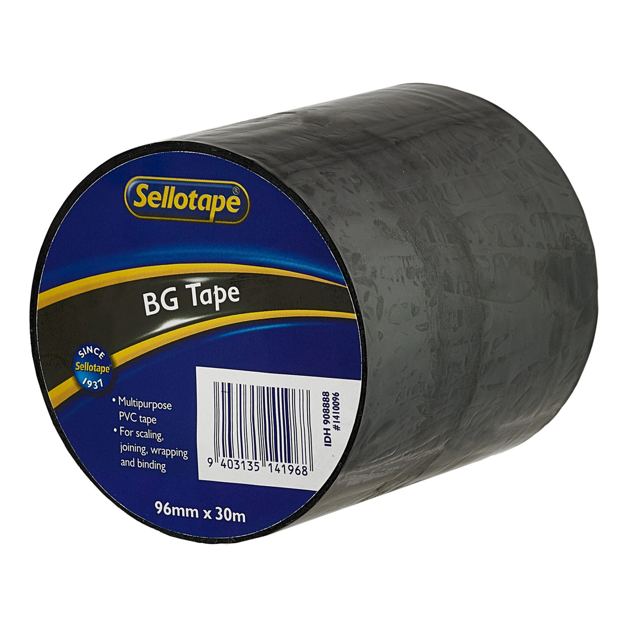 Sellotape 1410 BG Tape Black 96mmx30m - Cafe Supply