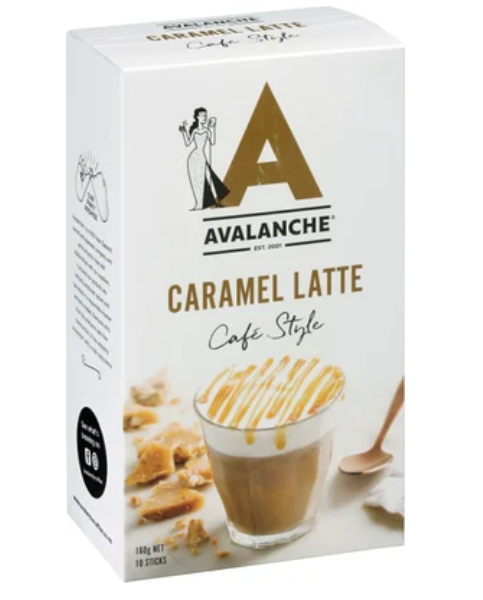 Avalanche Caramel Latte Coffee Sticks 10 x 16g