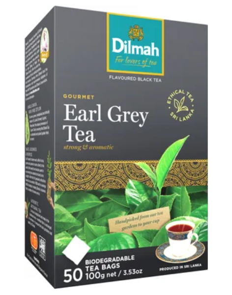 Dilmah Earl Grey Biodegradable Tea Bags 50pk