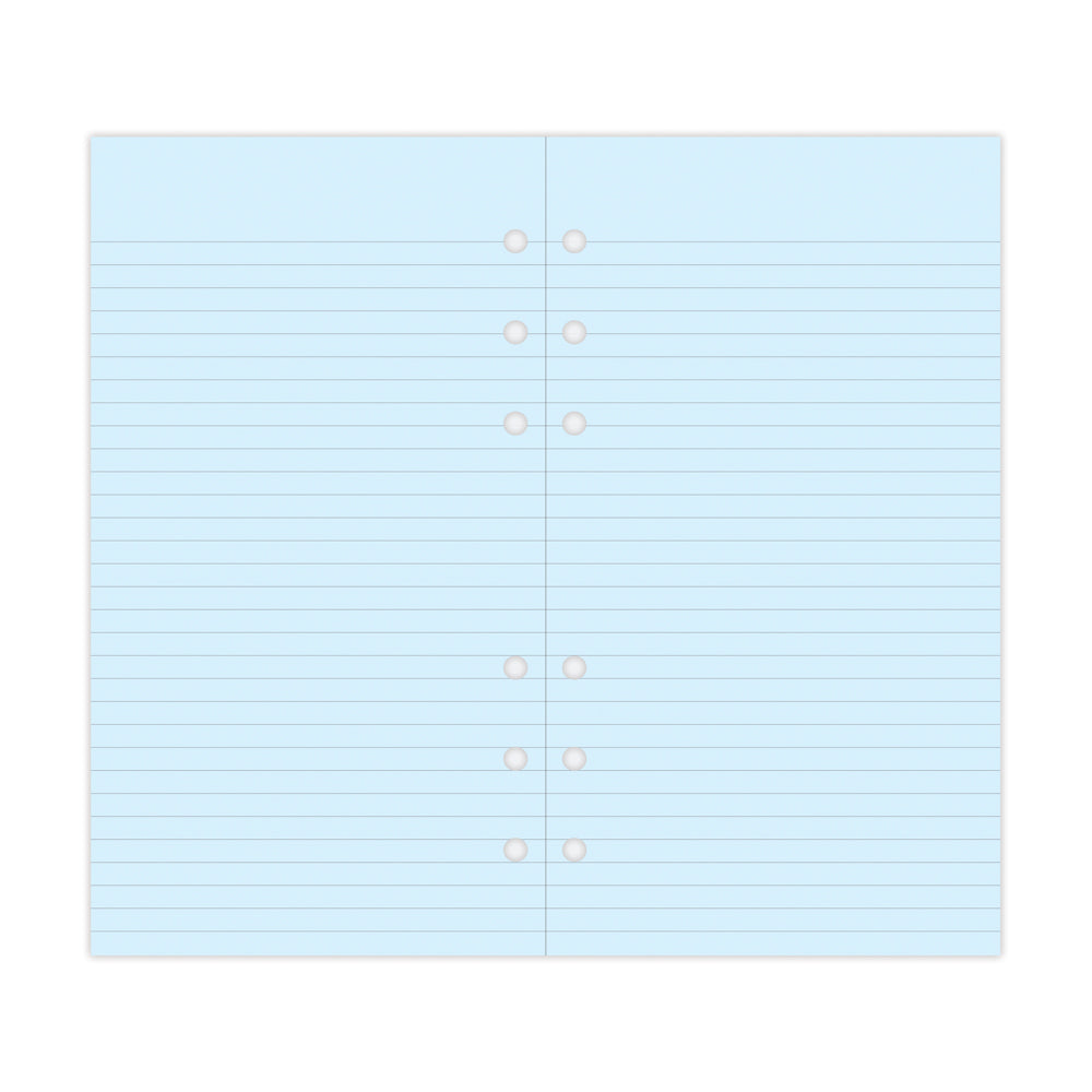 Filofax Personal Blue Lined Notepaper Refill - Cafe Supply