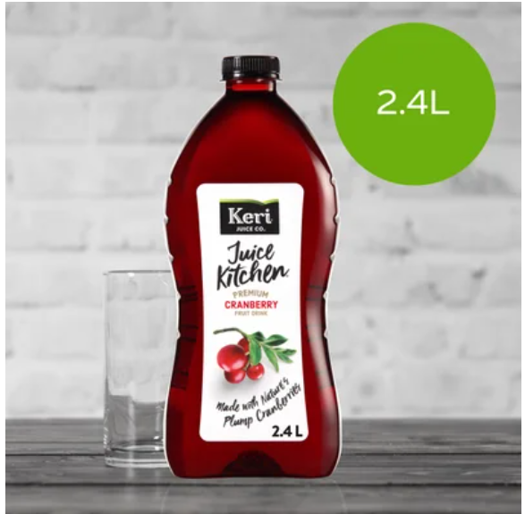 Keri Juice Kitchen Premium Cranberry Fruit Drink 2.4l