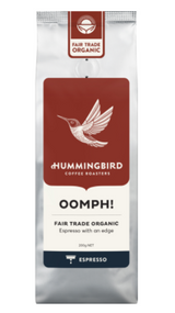 Hummingbird Oomph! Fair Trade Organic Fresh Espresso Grind Coffee 200g