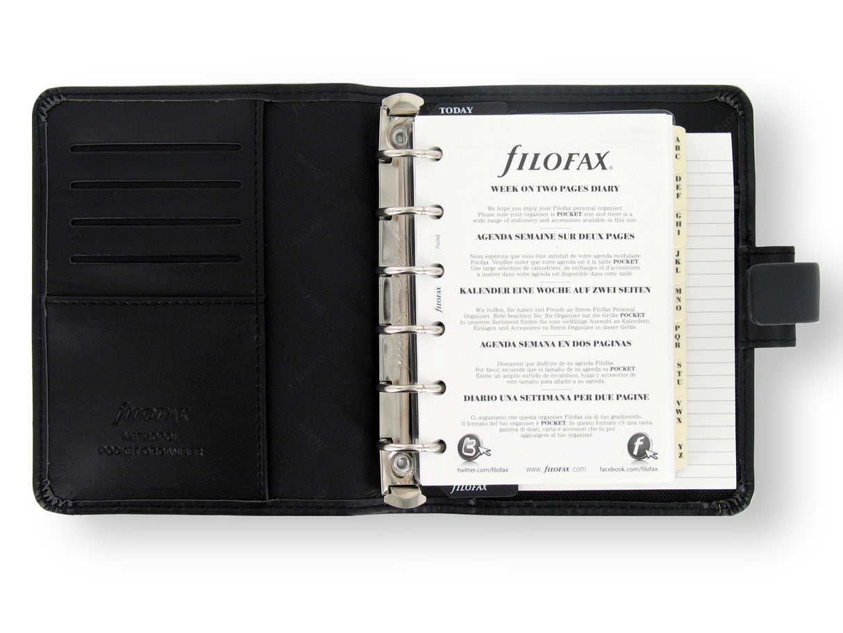 Filofax Organiser Metropol Pocket Red - Cafe Supply