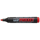 Uni Prockey Marker 5.7mm Chisel Tip Red PM-126 - Cafe Supply