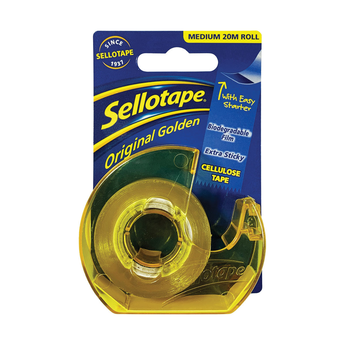 Sellotape 3263 Cellulose Tape On Dispenser 18mmx20m