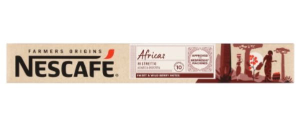 Nescafe Farmers Origins Africas Ristretto Coffee Capsules 10pk