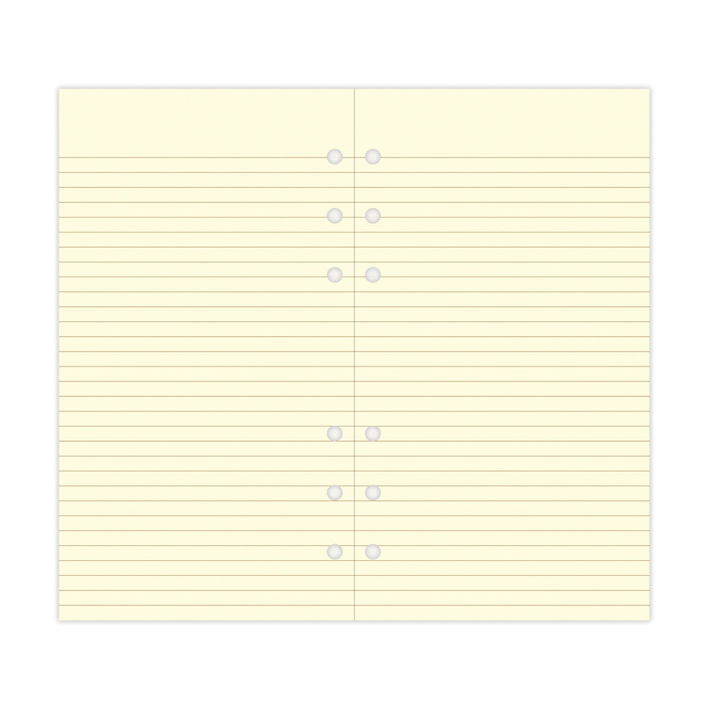 Filofax Personal Cream Lined Notepaper Refill - Cafe Supply