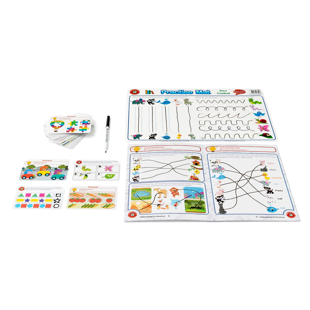 LCBF Write & Wipe Learning Set Preschool Skills