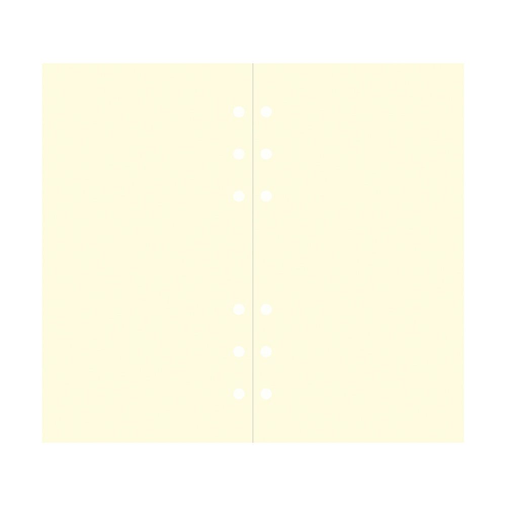 Filofax Personal Cream Plain Notepaper Refill - Cafe Supply