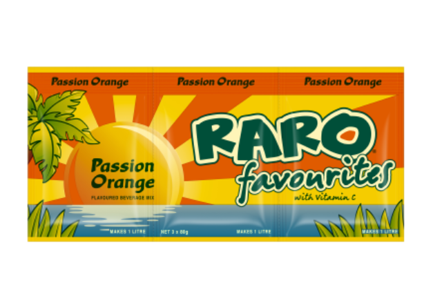 Raro Favourites Passion Orange Flavoured Beverage Mix 3 x 80g