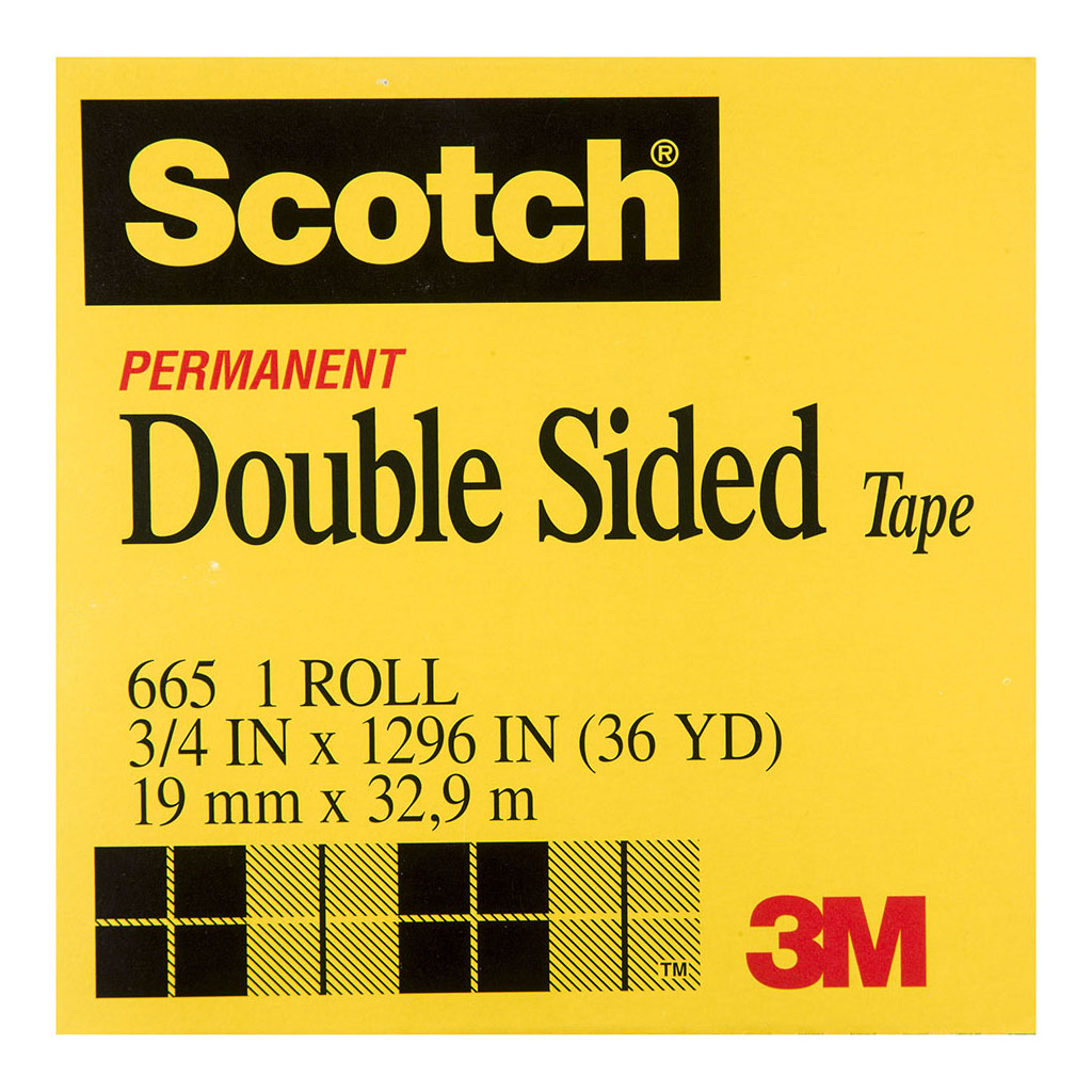 Scotch Double Sided Tape 665 19mm x 33m