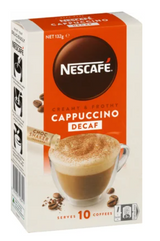 Nescafe Cappuccino Decaf Coffee Sachets 10pk