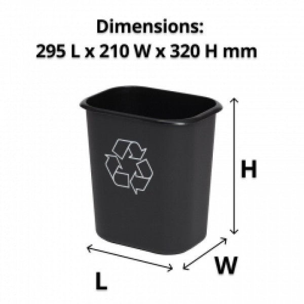 14L Rectangle Plastic Recycling Bin