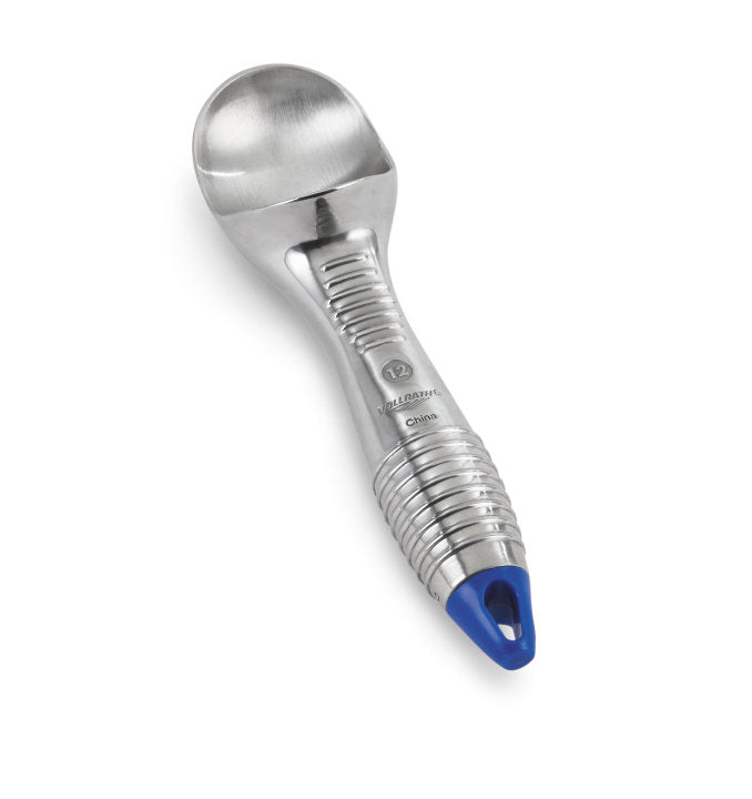 3-ounce aluminum ice cream scoop with blue end