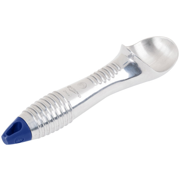 3-ounce aluminum ice cream scoop with blue end