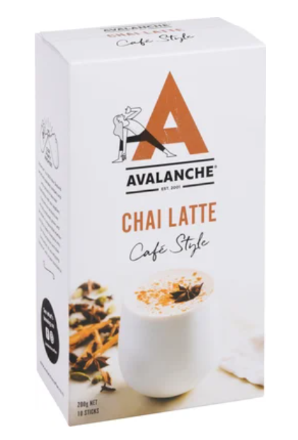 Avalanche Cafe Style Chai Latte Sticks 10 x 20g