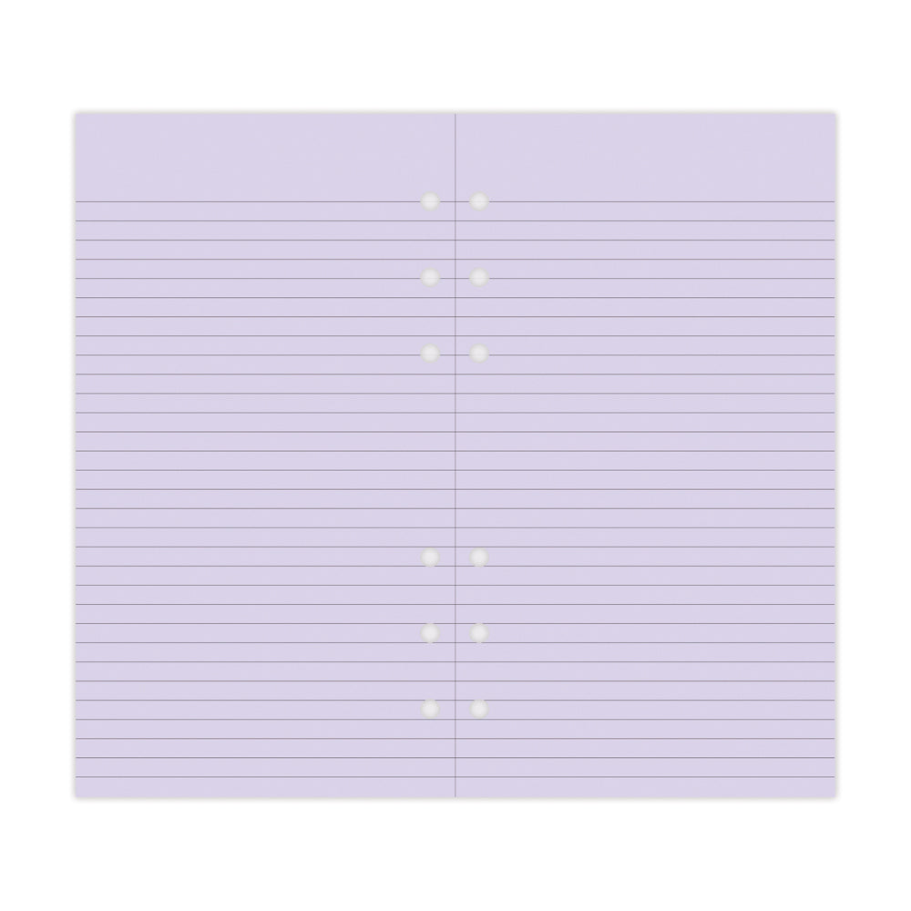 Filofax Personal Lavender Lined Notepaper Refill - Cafe Supply