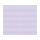 Filofax Personal Lavender Lined Notepaper Refill - Cafe Supply