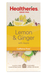 Healtheries Lemon & Ginger With Apple Tea Bags 20pk