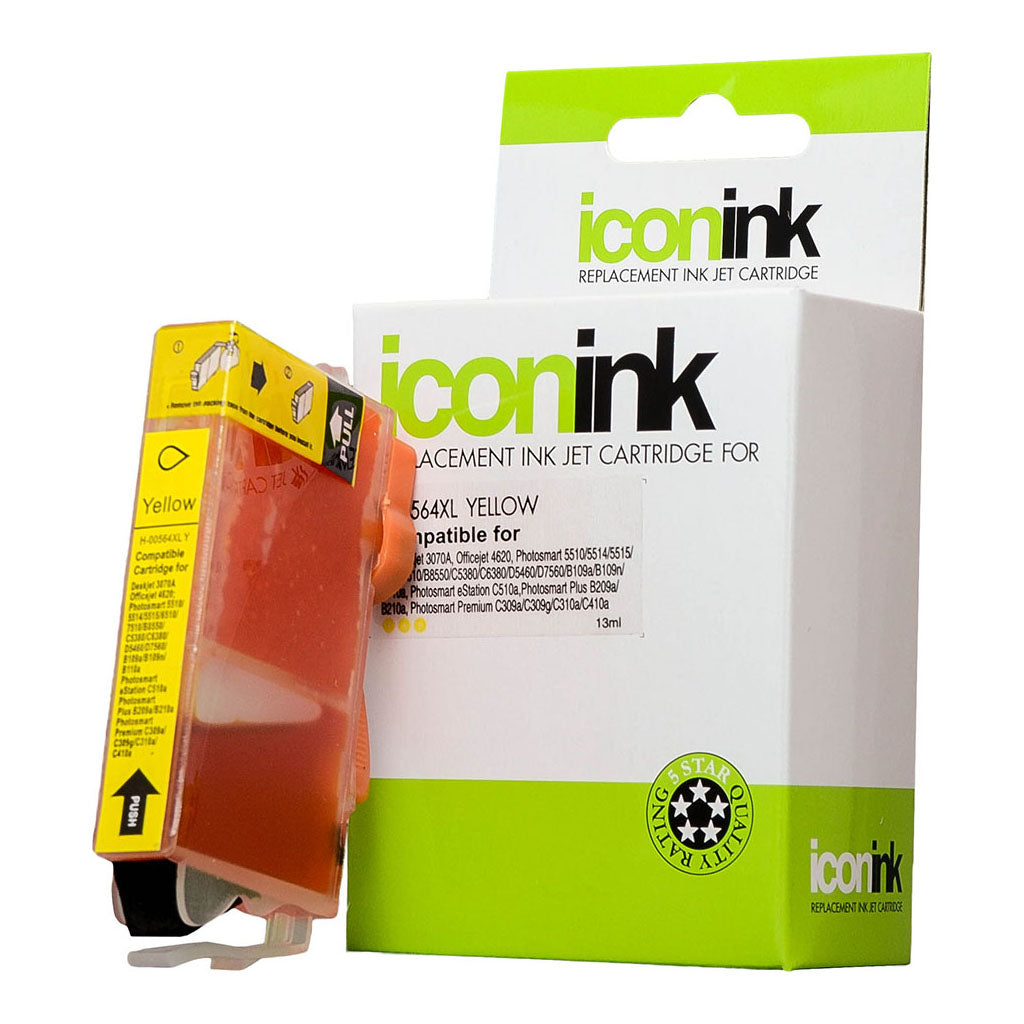 Icon Compatible HP 564 Yellow XL Ink Cartridge (CB325WA)