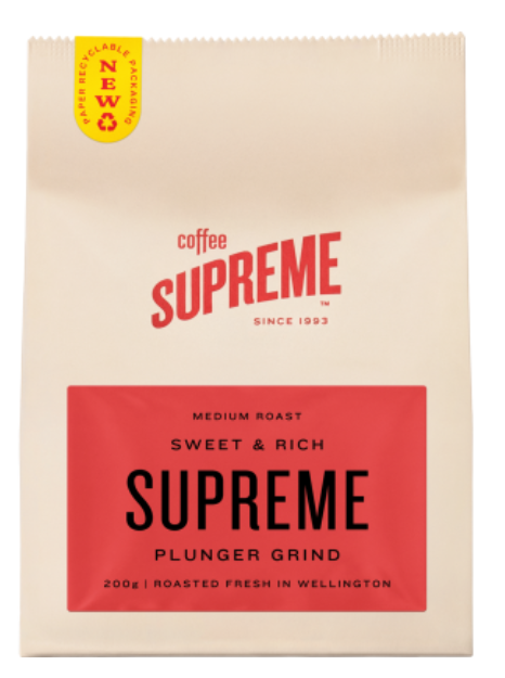 Coffee Supreme Supreme Plunger Grind Coffee 200g