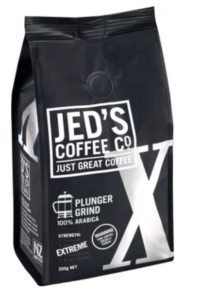 Jed's Coffee Co. X Extreme Strength Plunger Grind Coffee 200g