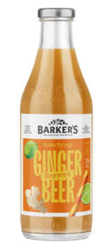 Barker's Brewed Ginger Beer Soda Syrup 710ml