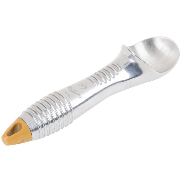 2-ounce aluminum ice cream scoop with gold end