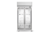 Skope SKFT1000N-A 2 Glass Door Upright Display or Storage Freezer