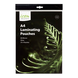 Icon Laminating Pouches A4 Gloss 80mic, Pack of 25